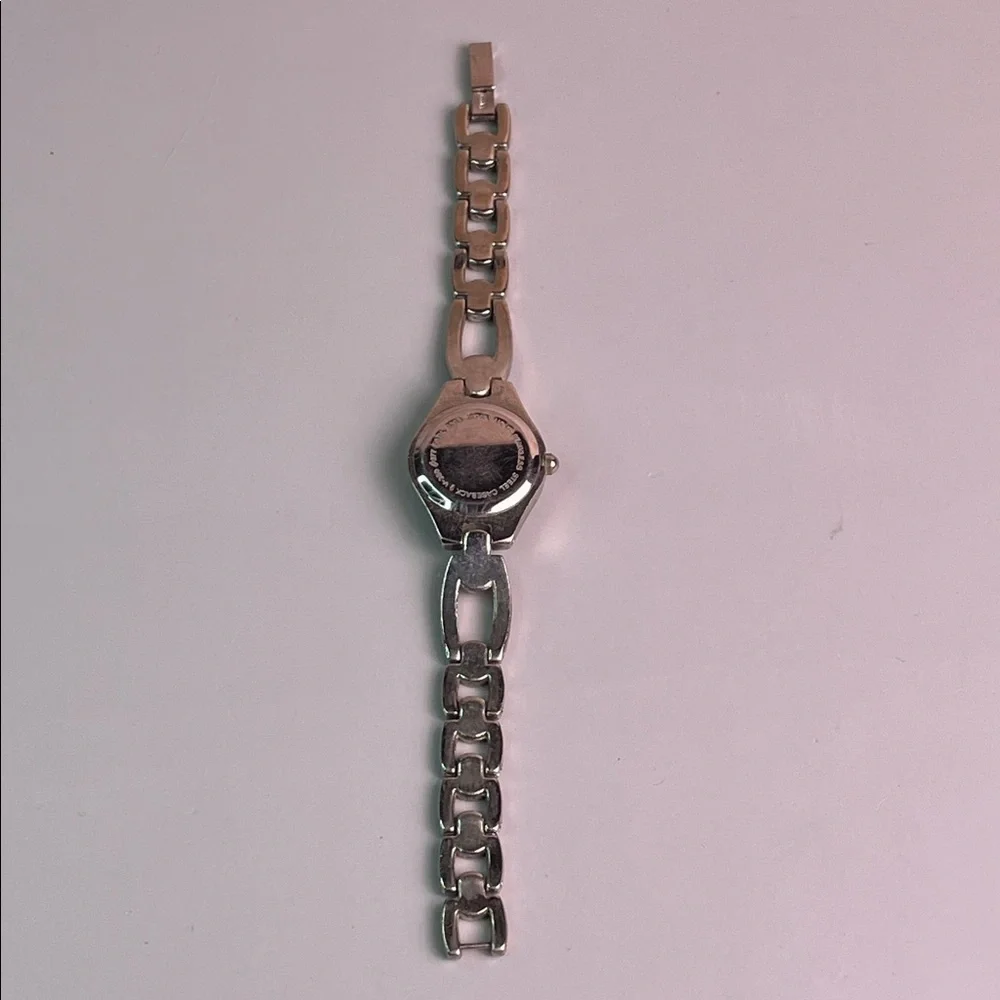 Ladies Silver- Pink and Gold Butterfly Quartz Watch Not tested